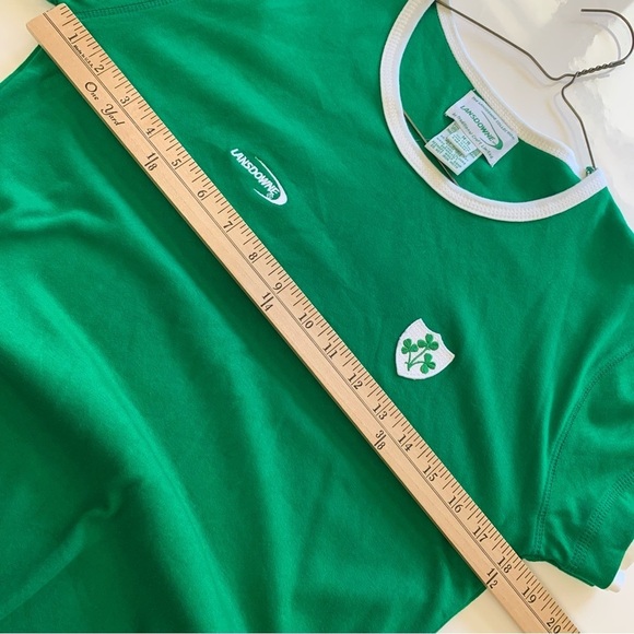 LANSDOWNE Ireland shamrock ring neck short sleeved embroidered tee unisex - Picture 10 of 11